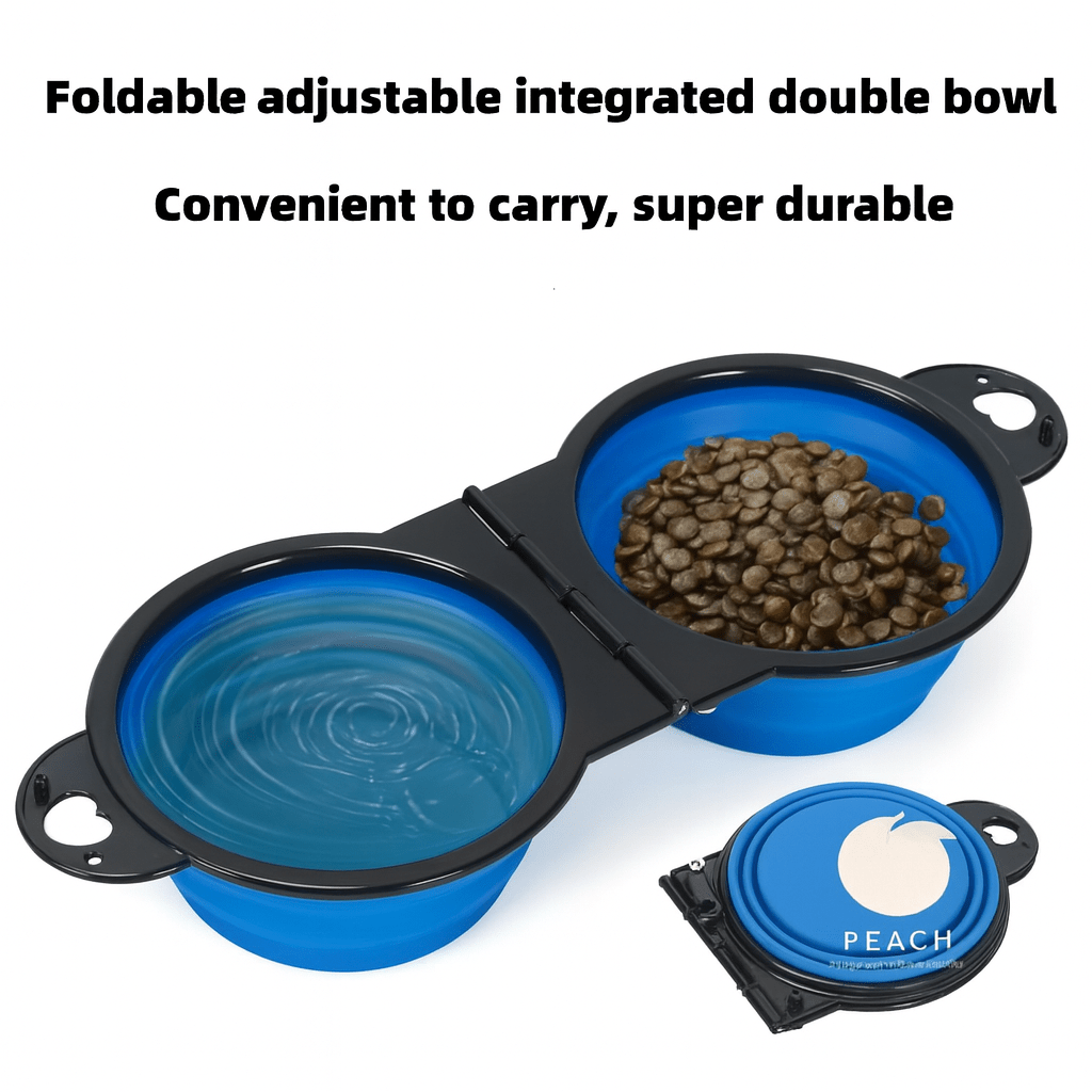 Foldable 2-in-1 Travel Pet Bowl