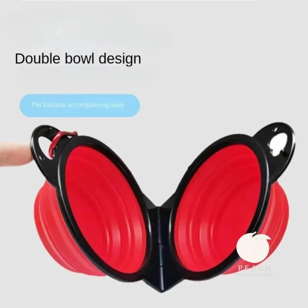 Foldable 2-in-1 Travel Pet Bowl