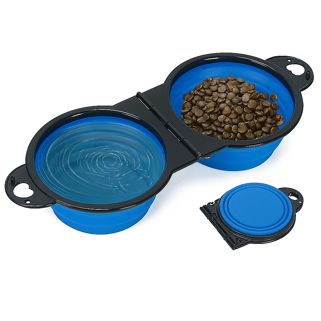 Foldable 2-in-1 Travel Pet Bowl