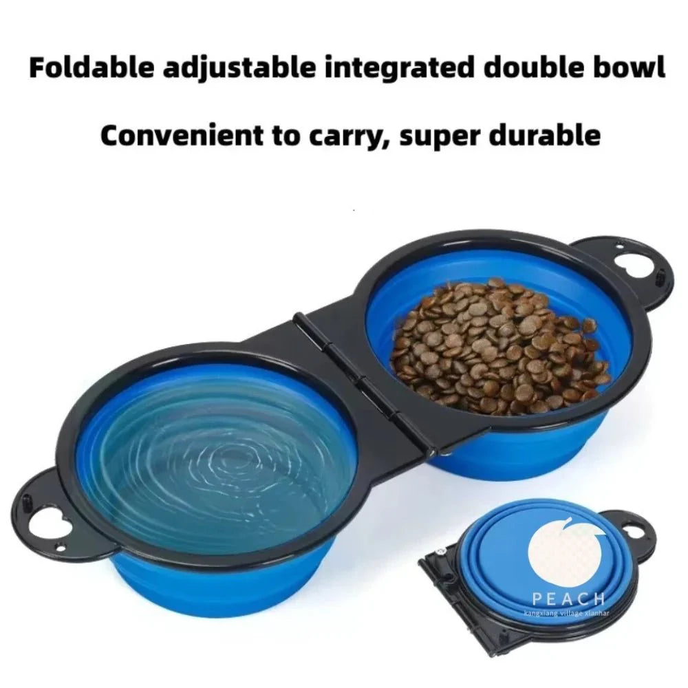 Foldable 2-in-1 Travel Pet Bowl