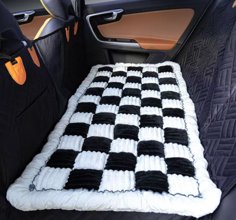 Plush Pet Car Seat Mat & Dog Bed