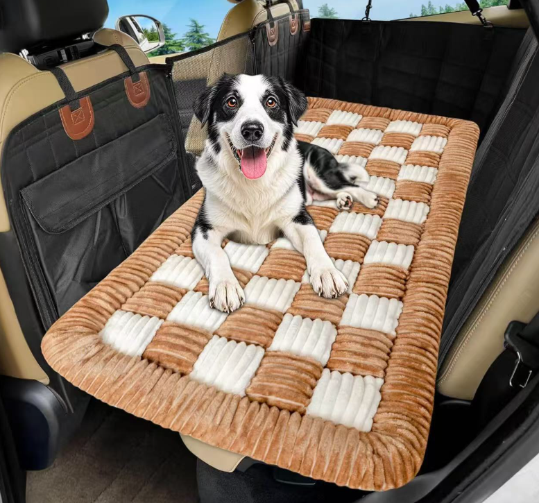 Plush Pet Car Seat Mat & Dog Bed