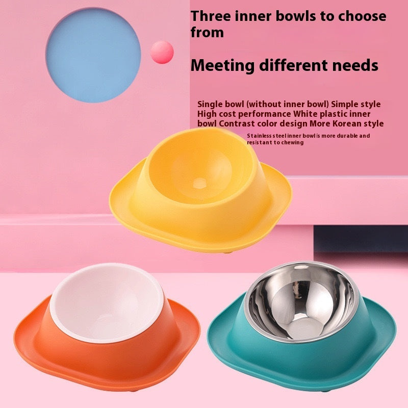 Anti-Ant Cat Bowl with Oblique Mouth