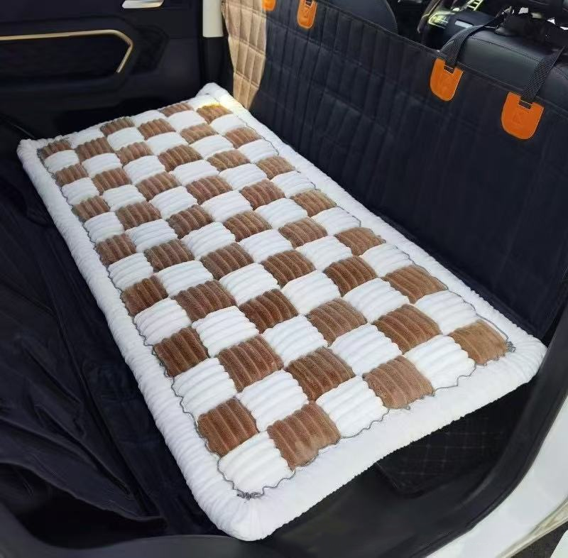Plush Pet Car Seat Mat & Dog Bed