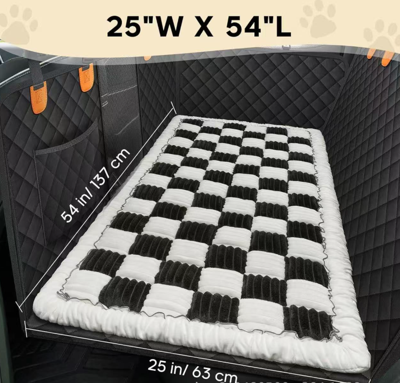 Plush Pet Car Seat Mat & Dog Bed