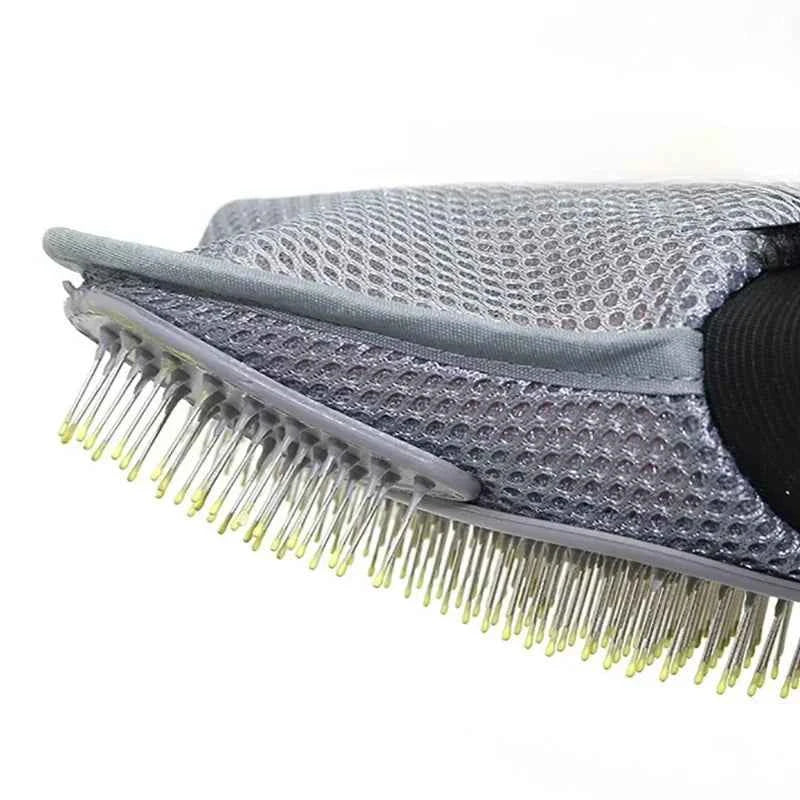 Pet Grooming & Deshedding Glove for Dogs & Cats