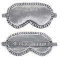 Silk Sleep Mask with Lace Trim