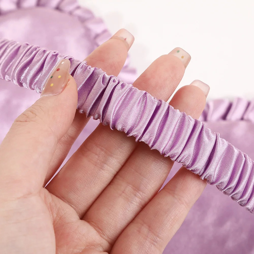 Silk Sleep Mask with Lace Trim