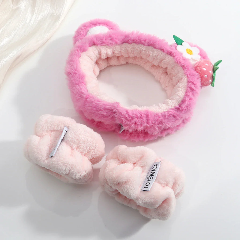 Totemica Spa Headband & Wristband Strawberry