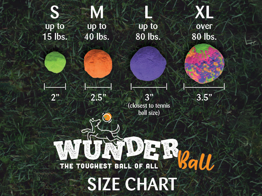 WUNDERball Natural Rubber Fetch Toy for Dogs