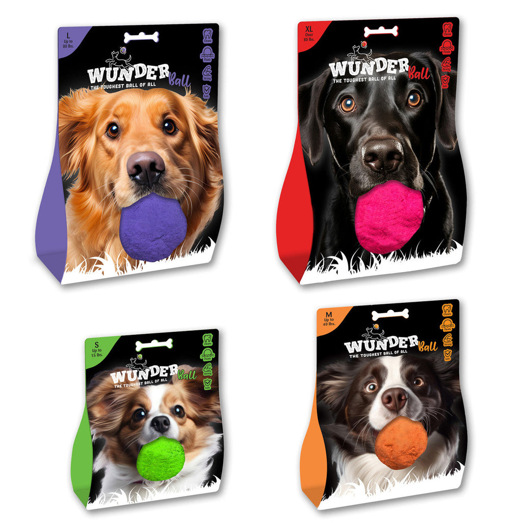 WUNDERball Natural Rubber Fetch Toy for Dogs