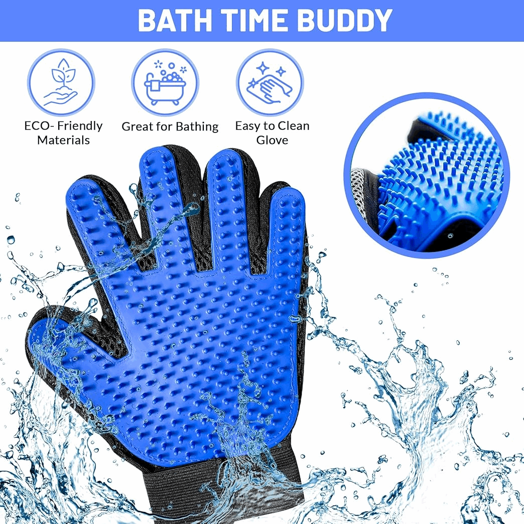 Silicone Pet Grooming & Deshedding Gloves
