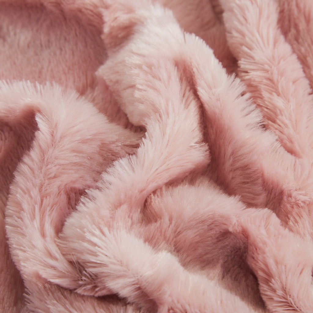 Rose Gold Pink Throw Blanket