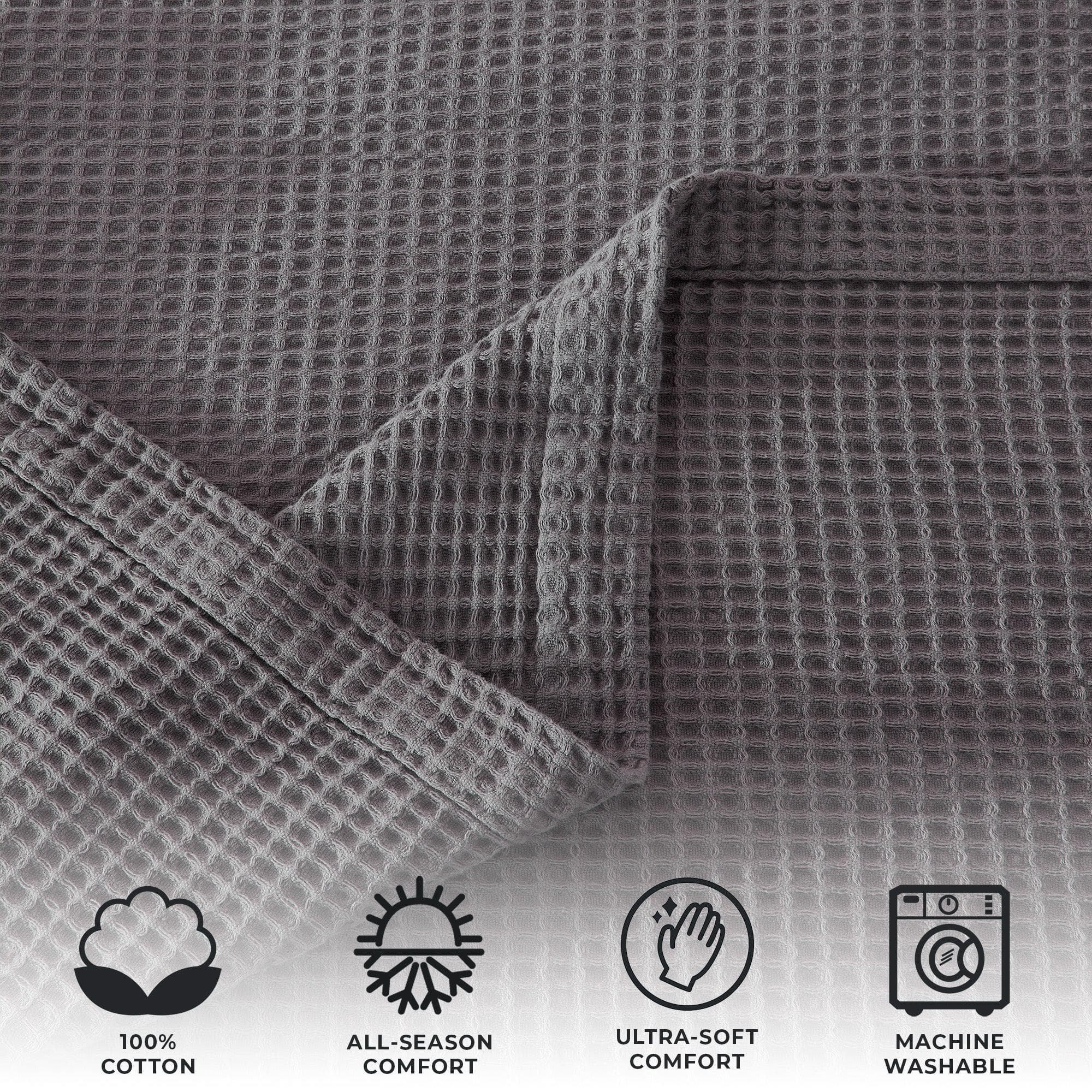 100% Cotton Waffle Weave Blanket