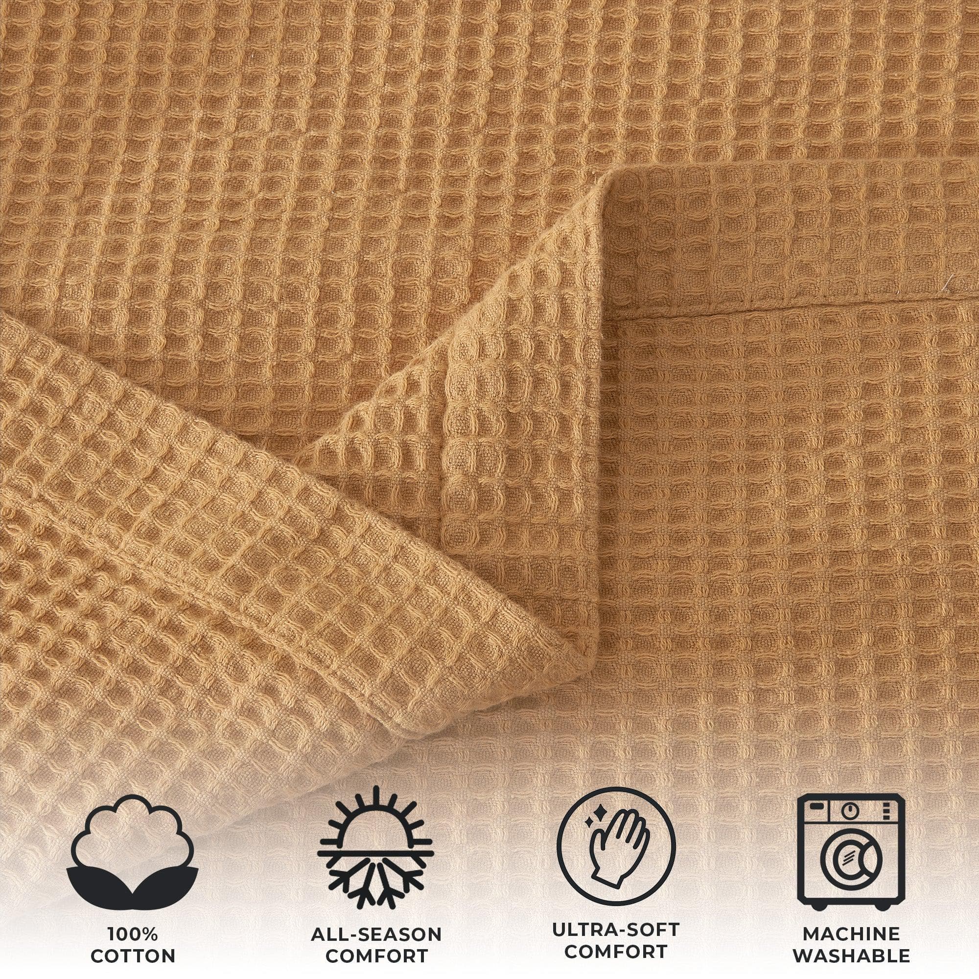100% Cotton Waffle Weave Blanket