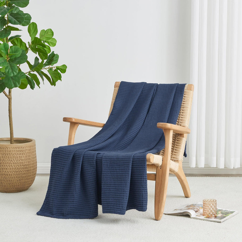 100% Cotton Waffle Weave Blanket