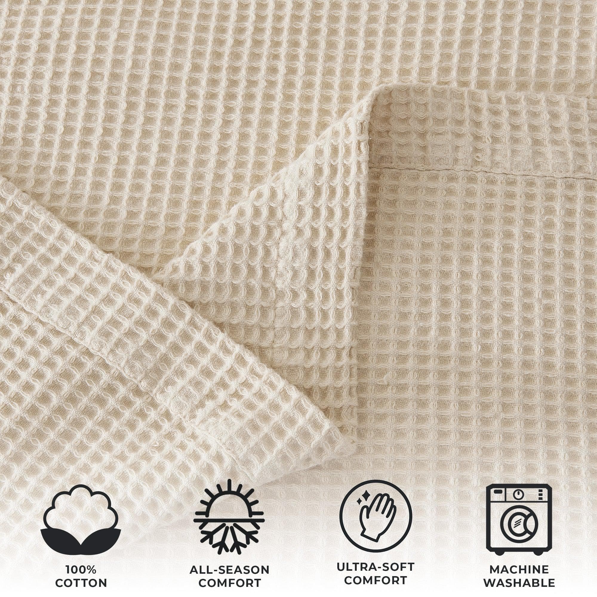 100% Cotton Waffle Weave Blanket