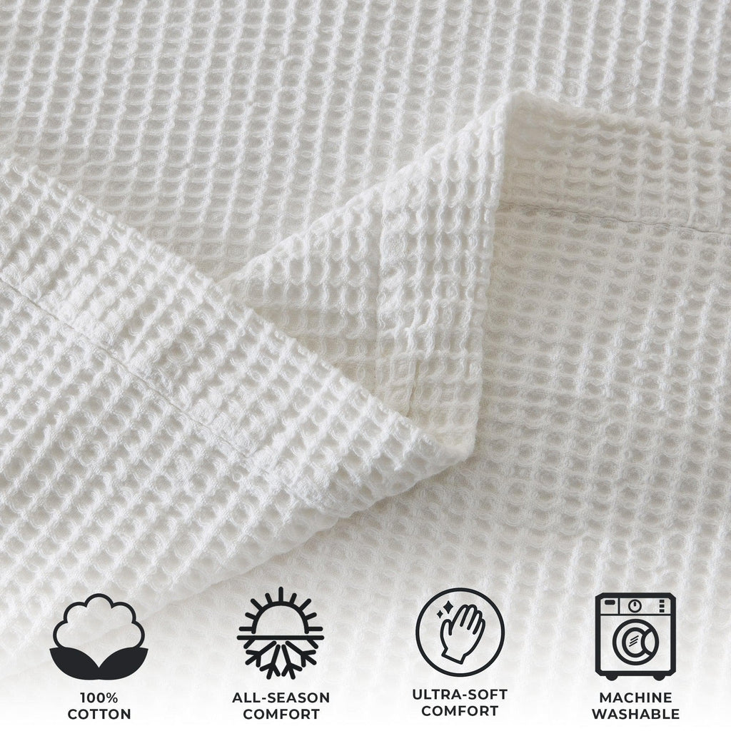 100% Cotton Waffle Weave Blanket