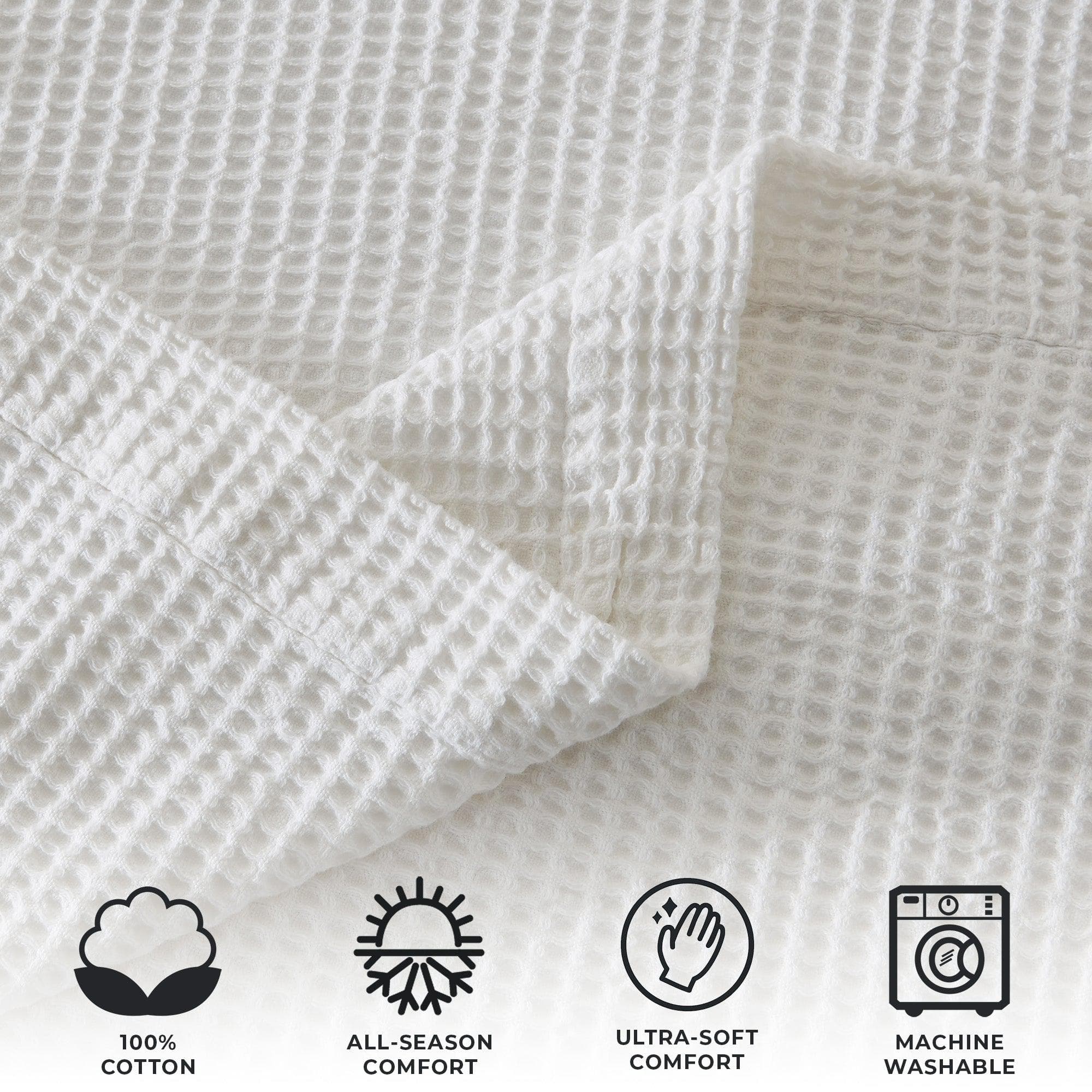100% Cotton Waffle Weave Blanket