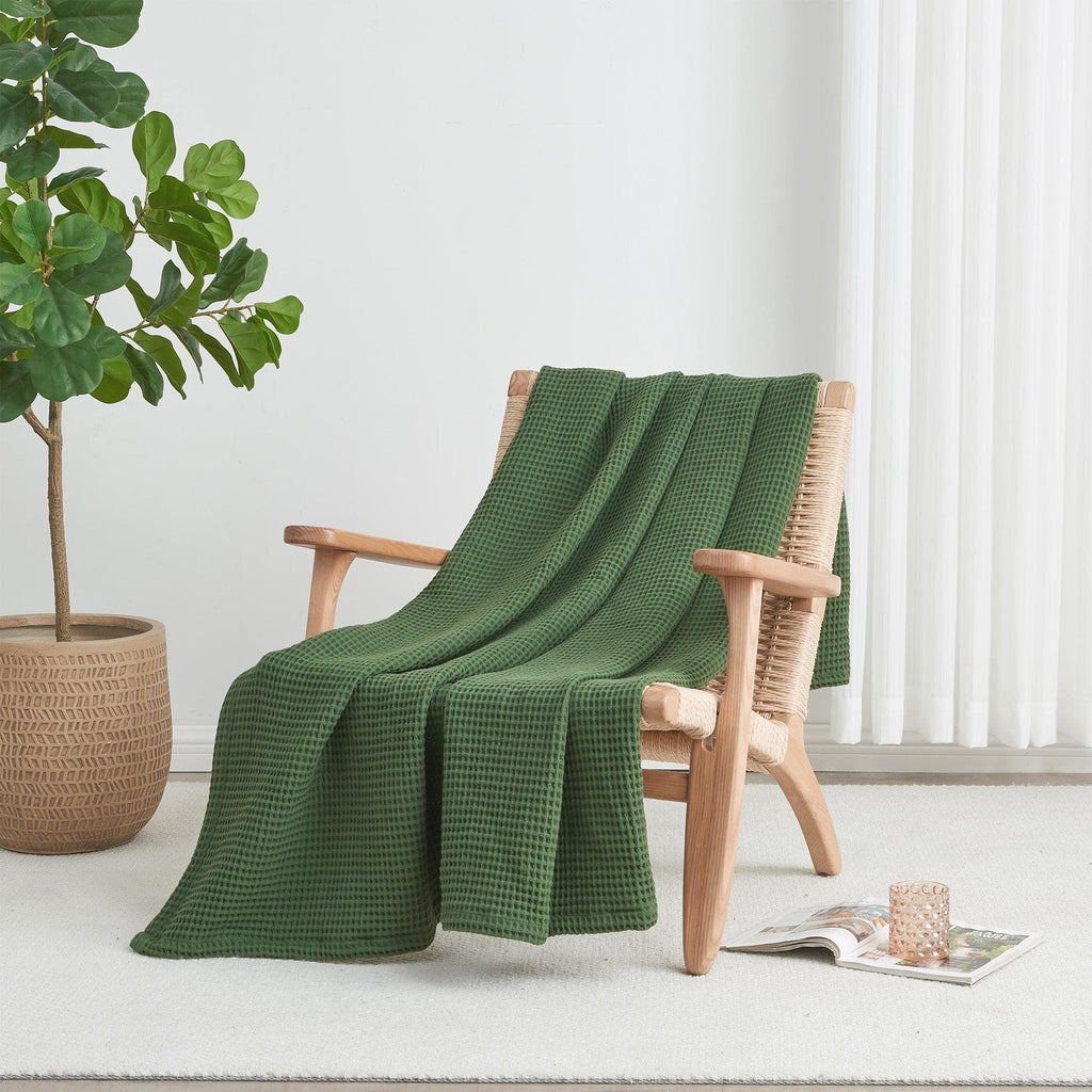 100% Cotton Waffle Weave Blanket