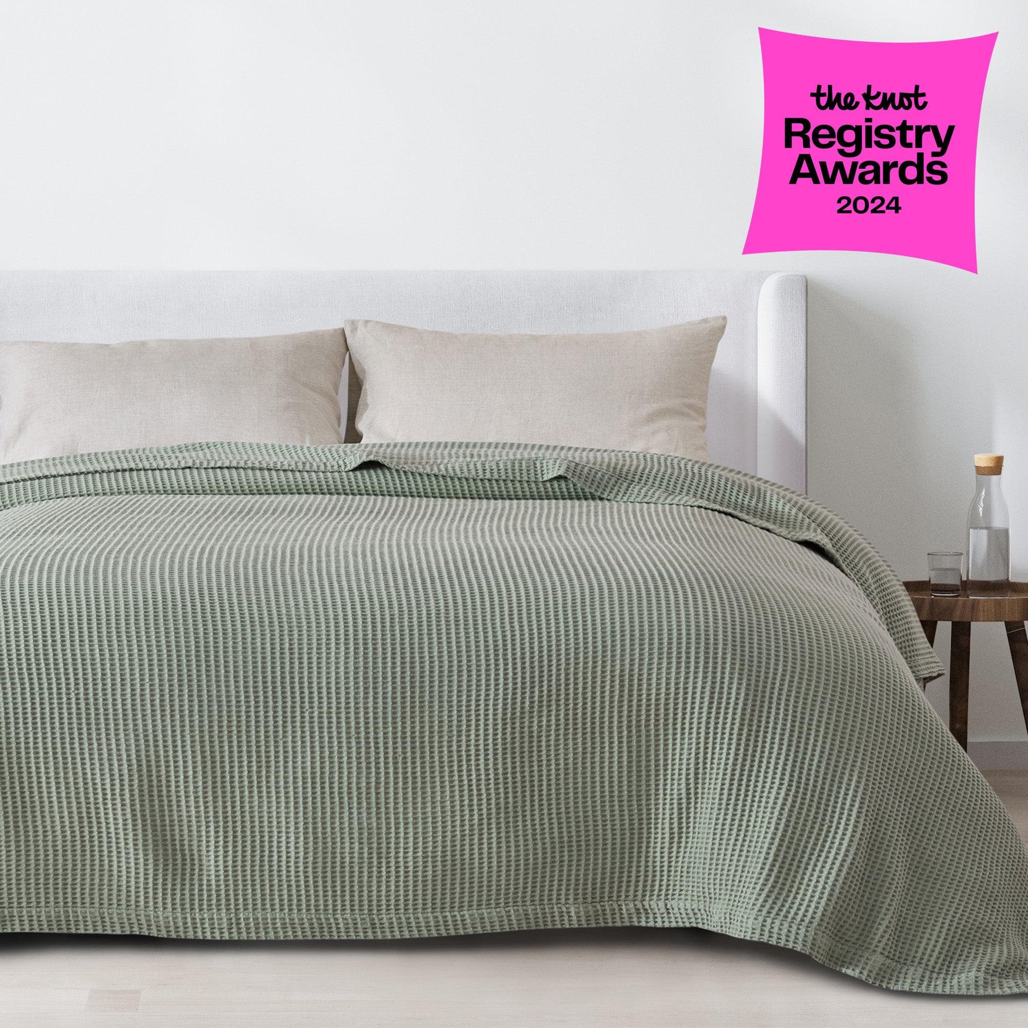 100% Cotton Waffle Weave Blanket