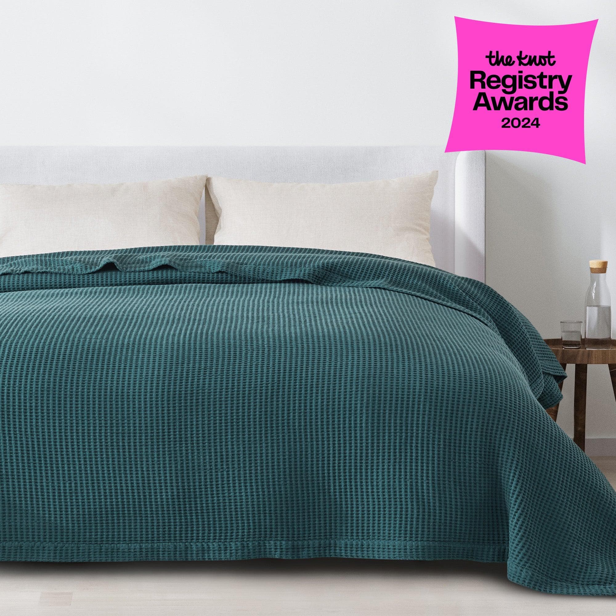 100% Cotton Waffle Weave Blanket