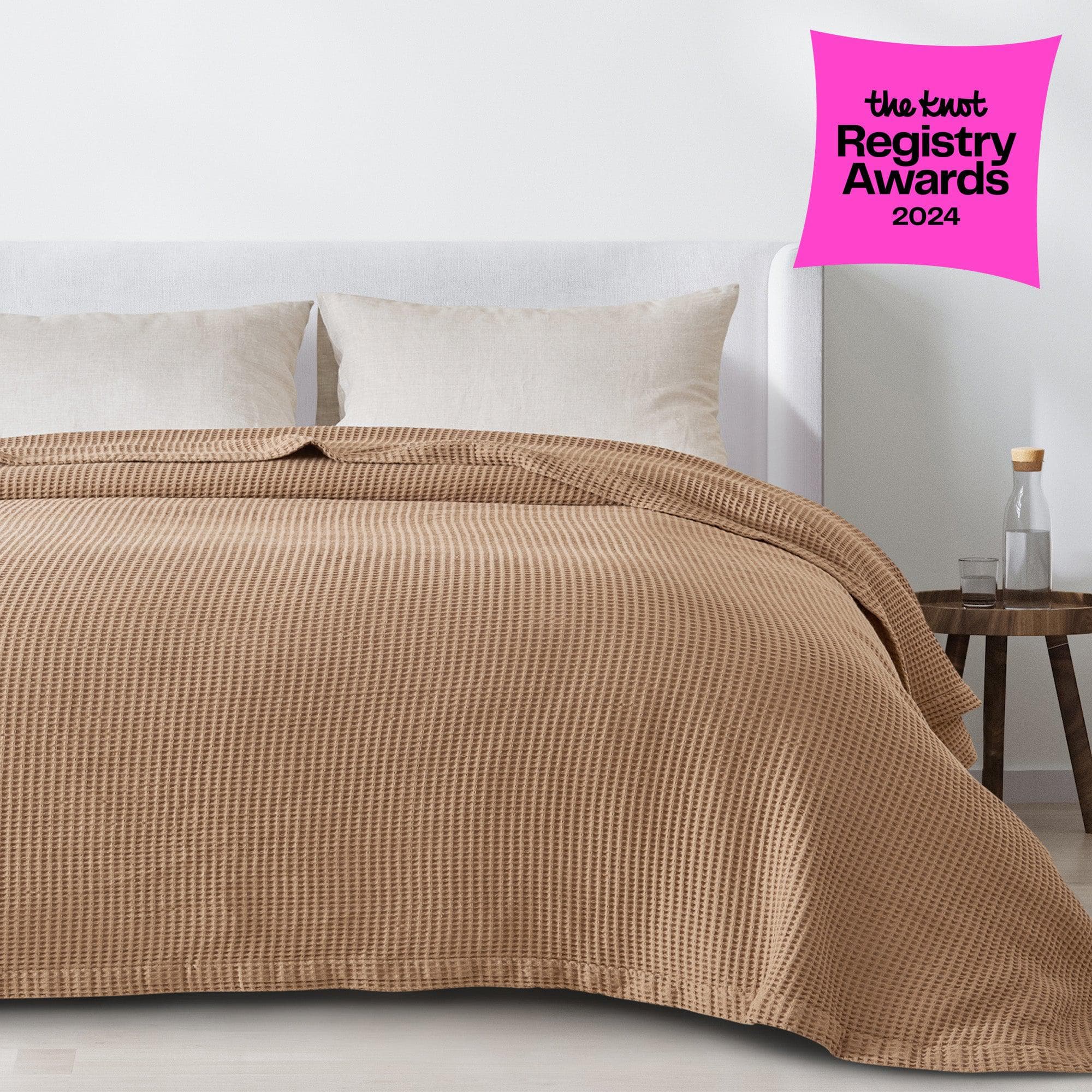 100% Cotton Waffle Weave Blanket