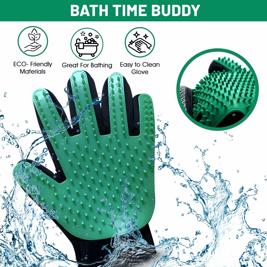 Silicone Pet Grooming & Deshedding Gloves