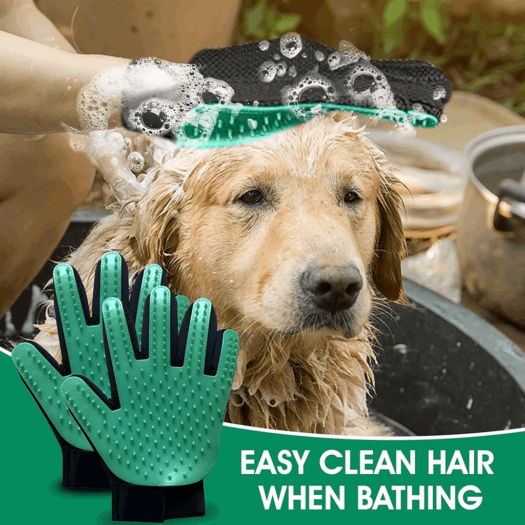 Silicone Pet Grooming & Deshedding Gloves
