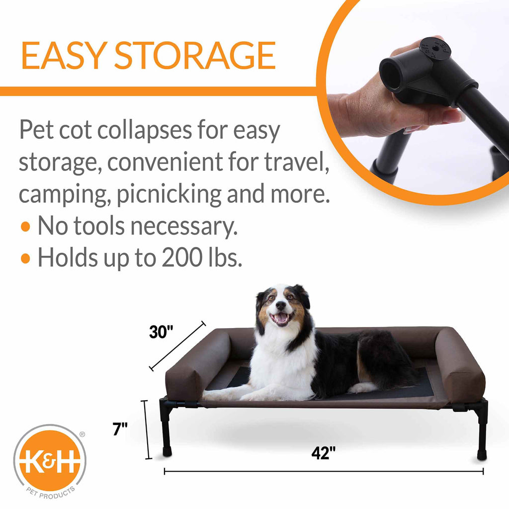 Bolster Pet Cot Elevated Dog Bed
