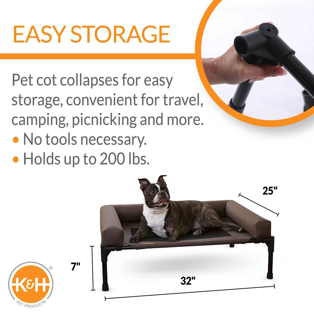 Bolster Pet Cot Elevated Dog Bed