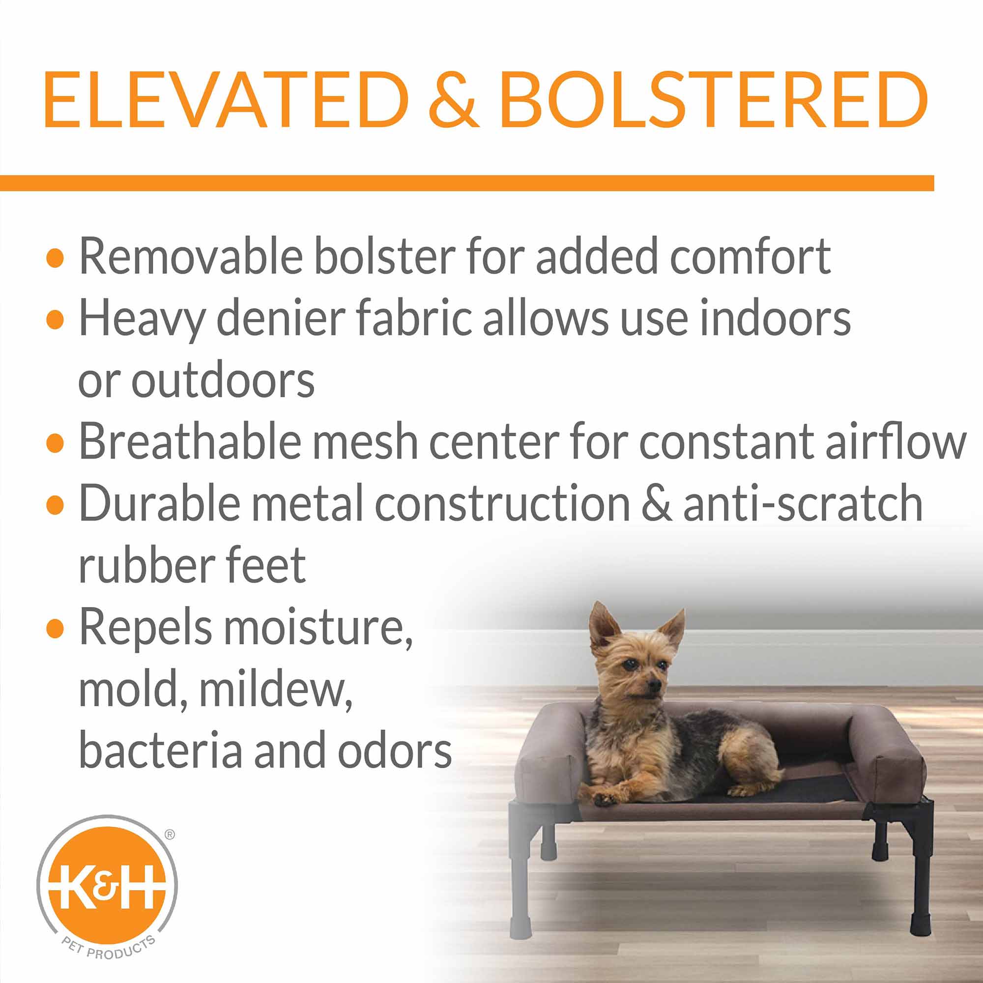 Bolster Pet Cot Elevated Dog Bed