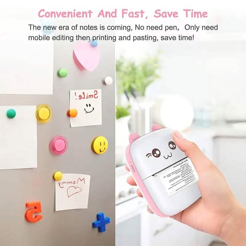 Mini Wireless Thermal Printer (Inkless, Pocket-Sized)