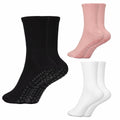 Non-Slip Pilates Grip Socks for Women (3 Pairs)