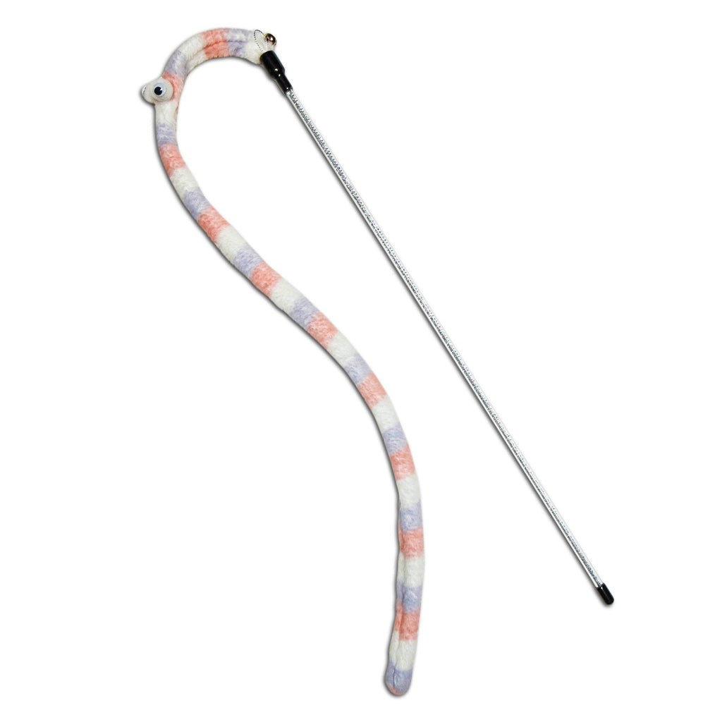 Worm-Tail Cat Teaser Wand Toy
