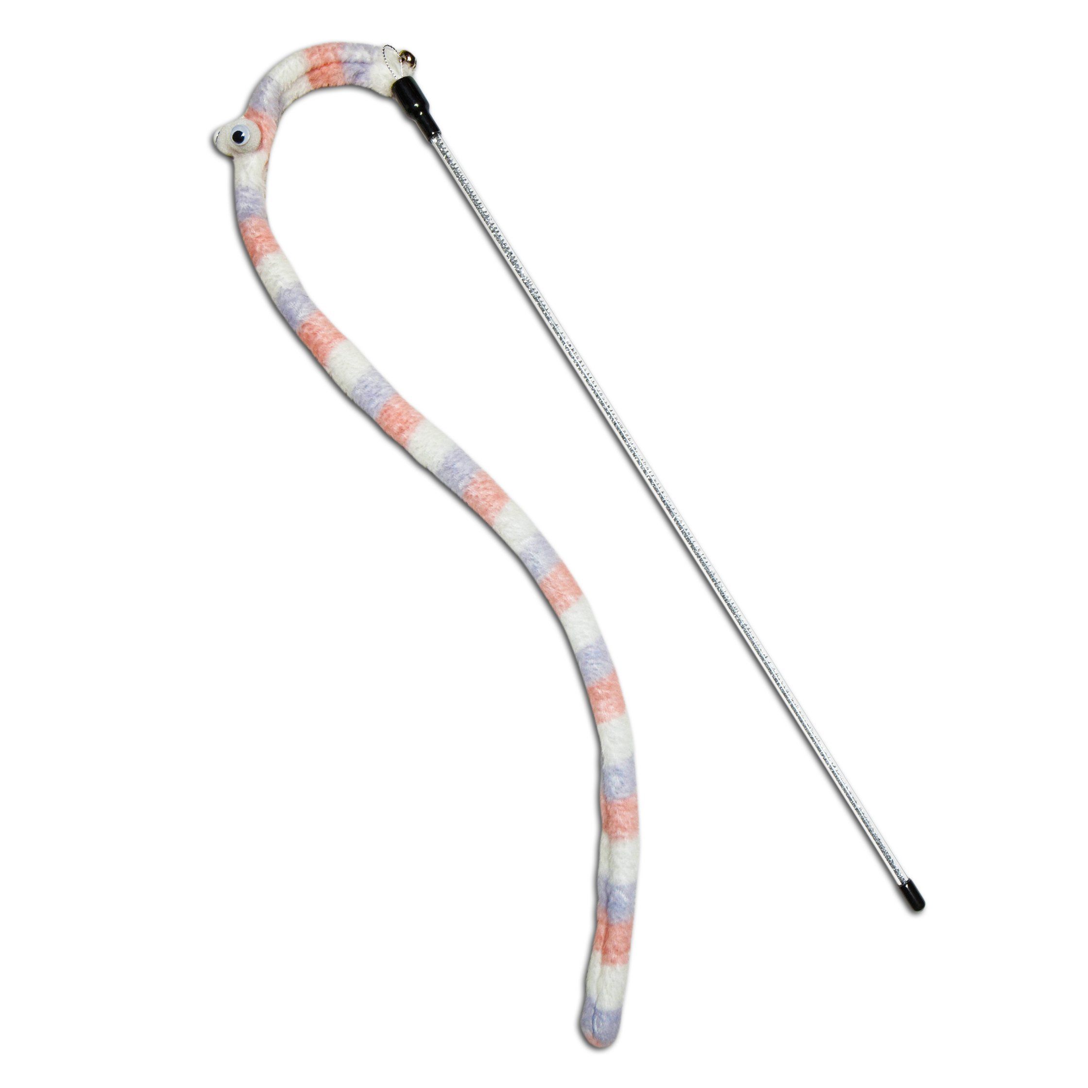 Worm-Tail Cat Teaser Wand Toy
